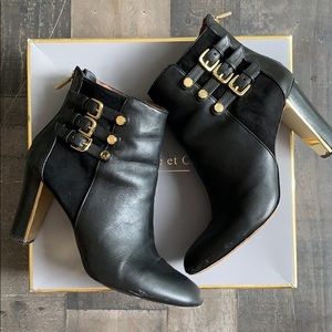 Leather booties